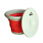 Ведро Tramp складное силиконовое 5л с крышкой TRC-127