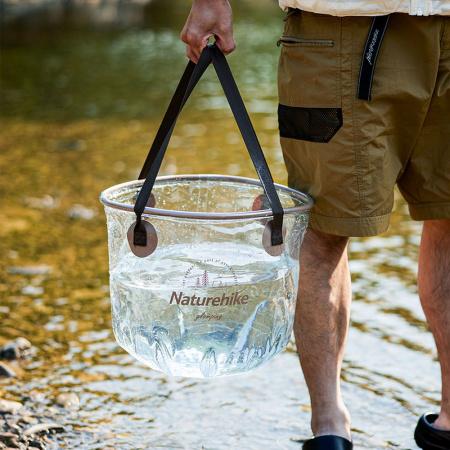 Ведро Naturehike складное 0 (прозрачное, 20L)