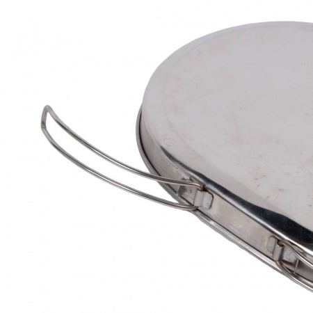 Набор низких котелков 3 шт.(3,3;4,5;6л) крышки с ручками нерж.сталь (Роза ветров)