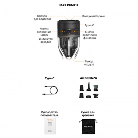Насос портативный Flextail Max Pump 3