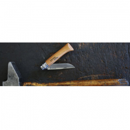 Нож Opinel №7, углеродистая сталь, бук