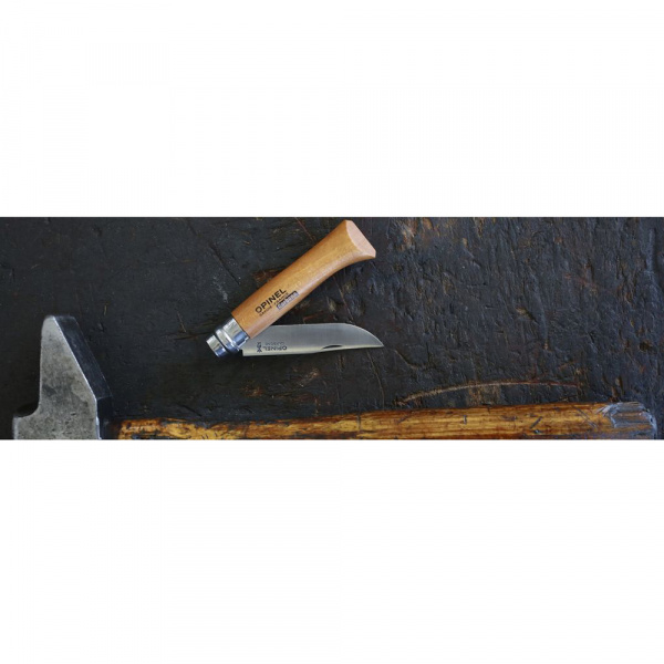 Нож Opinel №7, углеродистая сталь, бук
