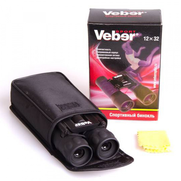 Бинокль БН 12*32 черн.Veber Sport