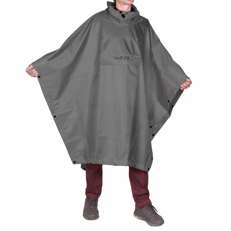 Дождевик-пончо Germostar Suho серый