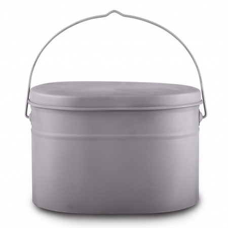 Набор низких котелков 3 шт.(3,3;4,5;6л) титан (Роза ветров)