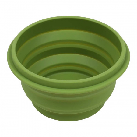 Миска силиконовая с крышкой оливковая 1000 мл Track
