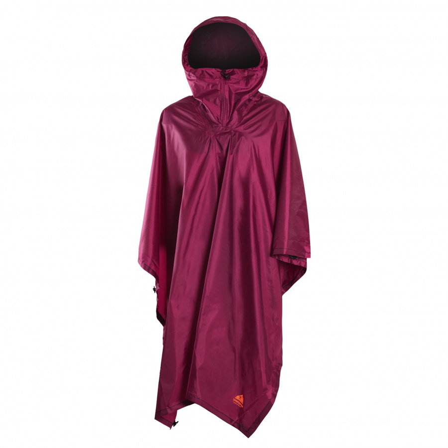 Накидка Пончо бордовый