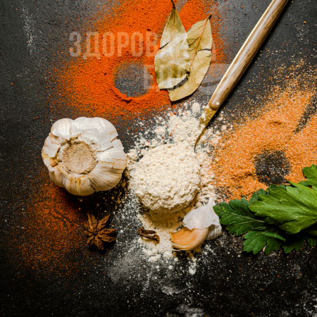 Чеснок сушеный молотый, порошок 300 г (Здоровая Еда)