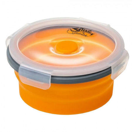 Контейнер Tramp складной с крышкой-защелкой (оранжевый, 550мл) TRC-088 Контейнер Tramp складной с крышкой-защелкой (оранжевый, 550мл) TRC-088