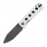 QS150-G2 Canary folder - нож складной, рук-ть, белый G10, черн. клинок 14C28N